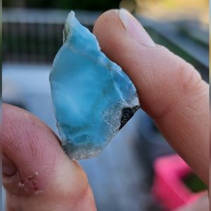 Raw Larimar specimen